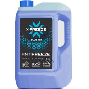 Антифриз X-Freeze Antifreeze Blue G11 Готовый -40C Синий 5 Кг 430206066 X-FREEZE арт. 430206066