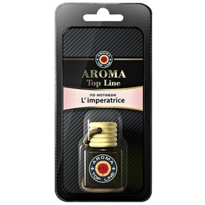 AROMA TOP LINE Ароматизатор для автомобиля 3D Aroma №4 D&G L`Imperatrice 50 г специальный черный