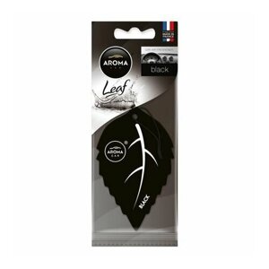 Ароматизатор автомобильный (подвесной) Aroma Car Leaf, Black