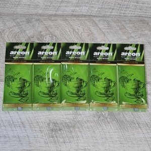 Ароматизатор бумажный AREON MON Green Tea & Lime 3-336 5шт