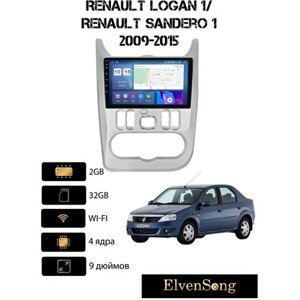 Автомагнитола на Android для Renault Logan 1/Sandero 1 2-32 Wi-Fi