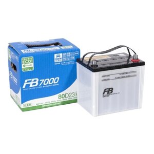 Автомобильный аккумулятор Furukawa Battery FB7000 80D23L, 230x172x220, полярность обратная