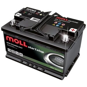 Автомобильный аккумулятор MOLL EFB 65R