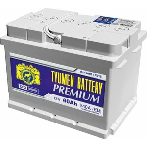 Автомобильный аккумулятор TYUMEN Battery Premium 61.0 Ач R+ EN540A (242x175x175)