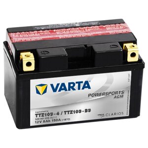 Автомобильный аккумулятор VARTA Powersports AGM (508 901 015), полярность прямая