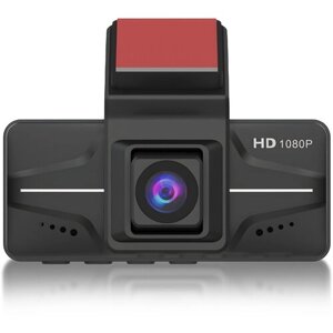 Автомобильный видеорегистратор с камерой заднего вида, 2 камеры, черный, S&H Electronics, TF-карты на 32 Гб, автовизитка табличка с номером