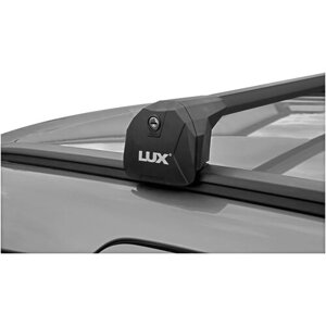 Багажник на крышу LUX Scout для Cheryexeed VX (2021-на интегрированные рейлинги (Черные дуги)