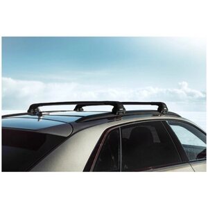 Багажник на крышу Rollster Mercury для Audi A4 Avant, Haval Jolion, Hyundai Santa Fe/Tucson, Lexus NX, Peugeot, черные дуги