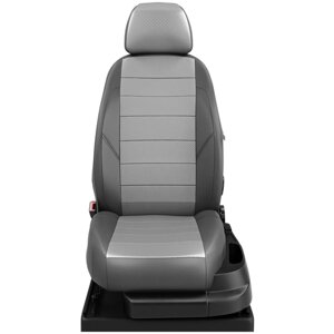 Чехлы на сиденья Ford EcoSport с 2012-2017 джип 5 мест с. серый-т. серый FD13-1200-EC17