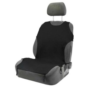 Чехол-майка TORSO на переднее сиденье, цвет черный, набор 2 шт