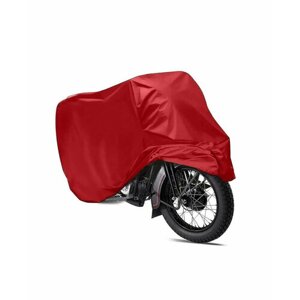 Чехол на мотоцикл 230х100х125 см, водонепроницаемый, темно-красный