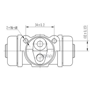 Цилиндр Тормозной Для А/М Nissan Pathfinder (95-Задний D=22.2Мм | Зад | Trialli арт. CF0307