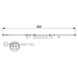 Датчик Износа Торм. Колодок Bmw X5(E70)/X6(E71) 07- Перед. Bosch арт. 1987473520