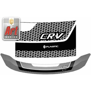 Дефлектор капота для Honda CR-V 2009-2012 Серия Art черная