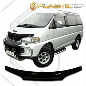 Дефлектор капота для Mitsubishi Delica 1994-1997 Classic черный