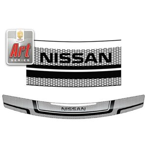 Дефлектор капота для Nissan Bassara 1999-2003 Серия Art серебро