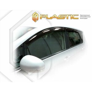 Дефлекторы боковых окон для Toyota Ractis 2010-2014 Classic полупрозрачный