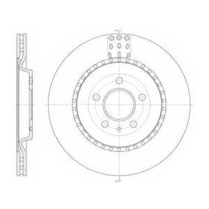 Диск тормозной AUDI A4/A5/A6/A7/A8/Q5 08- задн. вент. REMSA 6149210