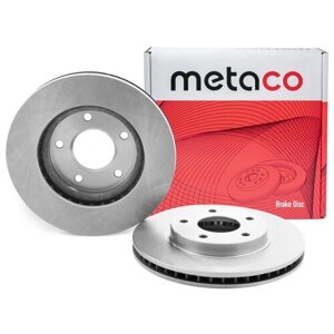 Диск тормозной передний вентилируемый (комплект 2 шт.) METACO 3050028