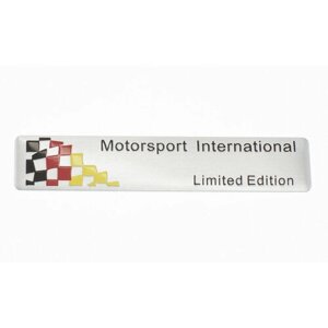 Эмблема универсальная Motosport Limited Edition 82x17 мм 1 шт.
