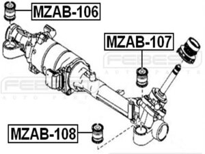 FEBEST MZAB106 Сайлентблок рулевой рейки