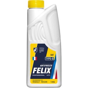 Felix Антифриз Type D 1 Кг Желтый Г. дзержинск Felix арт. 430206332