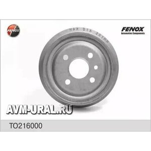 FENOX TO216000 барабан тормозной daewoo NEXIA; chevrolet LANOS (ABS) без ступицы FENOX