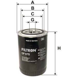 Filtron OP675 (4130046 / OP675 / WL8414302) фильтр масляный