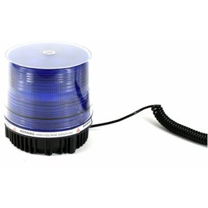 Фонарь проблесковый синий LED, для автомобиля (маячок стробоскоп 12-24V на магните)