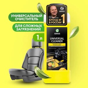 Grass Очиститель салона автомобиля Universal Cleaner (112100), 1 л, цитрусовый, желтый