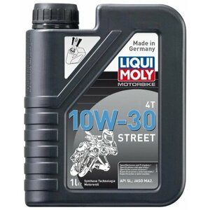 HC-синтетическое моторное масло LIQUI MOLY Motorbike 4T 10W-30 Street, 1 л