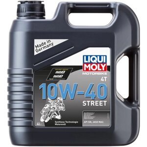 HC-синтетическое моторное масло LIQUI MOLY Motorbike 4T 10W-40 Street, 4 л, 1 шт.