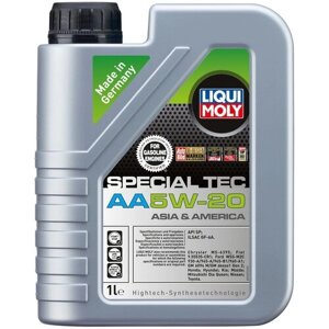 HC-синтетическое моторное масло LIQUI MOLY Special Tec AA 5W-20, 1 л