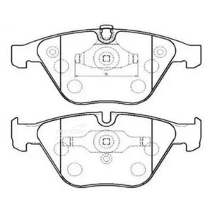 HSB HP5196 Колодки торм. пер.