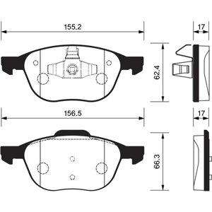 Колодки тормозные дисковые передн HYUNDAI: SANTA FE 07-09 / KIA: SORENTO 09-произведено в Корее) Patron PBP1379KOR