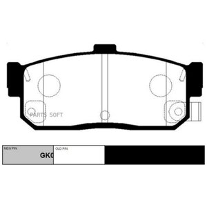 Колодки тормозные дисковые зад. nissan almera 95-maxima 95-primera 90-98/SUNNY 87-95 задние (старый арт. CKSS-2) GK0976 CTR GK0976 | цена за 1 шт