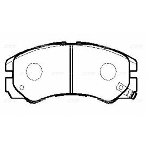 Колодки тормозные OPEL Frontera 1992-1998 ; ISUZU Trooper 1991-2004 пер. GK0403 (CKIS-1) CTR CKIS1 | цена за 1 шт