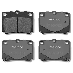 Колодки тормозные задние дисковые к-кт Metaco 3010-020