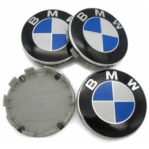 Колпачки заглушки на литые диски БМВ (68/64/12) OEM 36136783536 комплект 4 шт.