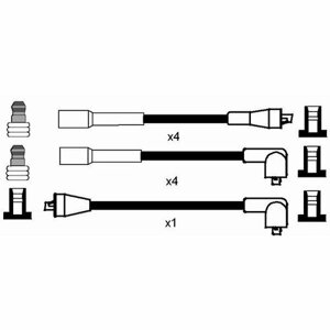 Комплект проводов зажигания, NGK 8279 (1 шт.)