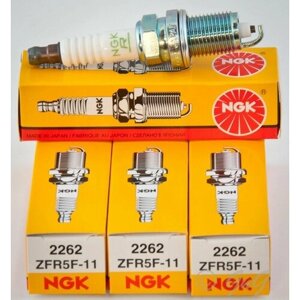Комплект свечей зажигания NGK ZFR5F-11 (2262) 4шт.