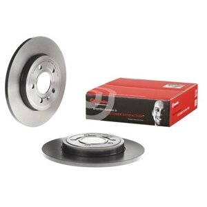 Комплект тормозных дисков задний brembo 08. A332.11 для Seat Exeo, Audi A4 (2 шт.)