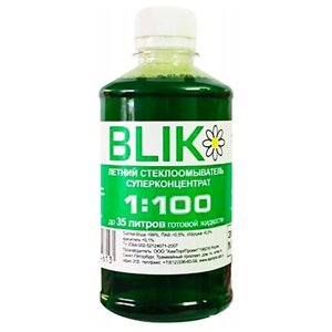Концентрат жидкости для стеклоомывателя BLIK Blik летняя, 0.35 л