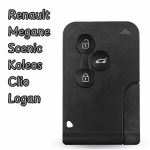 Корпус ключ смарт-карта Рено Renault Koleos Megane Logan Scenic Clio