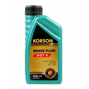 Korson DOT-4 жидкость тормозная 0,5л KS30018