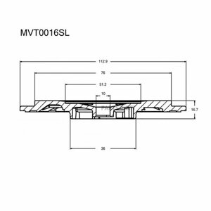 KRAUF MVT0016SL Задняя пластина турбокомпрессора