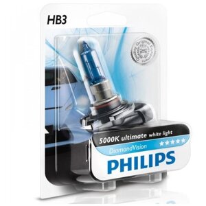 Лампа автомобильная галогенная Philips Diamond Vision 9005DVB1 HB3 65W P20d 5000K 1 шт.