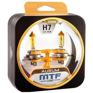 Лампа автомобильная галогеновая H7 MTF AURUM 12V 55W PX26d HAU1207