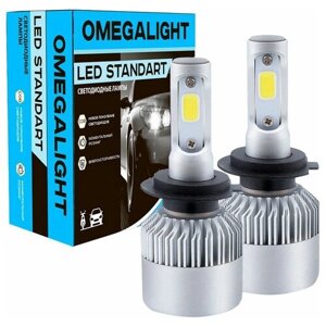 Лампа автомобильная светодиодная Omegalight Standart OLLEDH7ST H7 17W PX26d 6000K 2 шт.