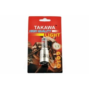 Лампа BA20D (2 уса) 12V 35W/35W (белая, высокая) (блистер) TAKAWA"